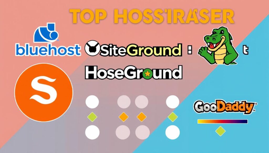 Comparison of top hosting providers showing their key features and offerings