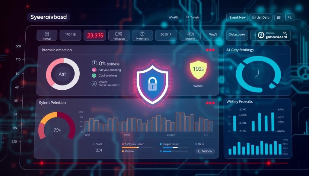 Advanced cybersecurity dashboard for hosting services showing domain and hosting trends in India 2025