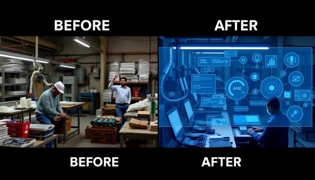 Before and after transformation of an Indian manufacturing SME using AI tools