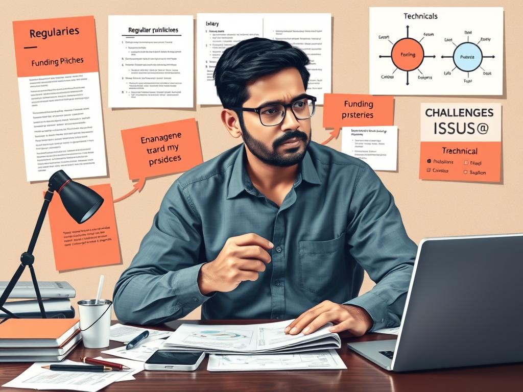 Entrepreneur navigating challenges in the Indian tech startup ecosystem