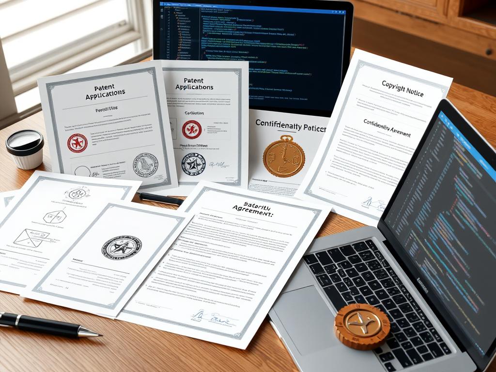 Intellectual property protection documents for AI algorithms and technology