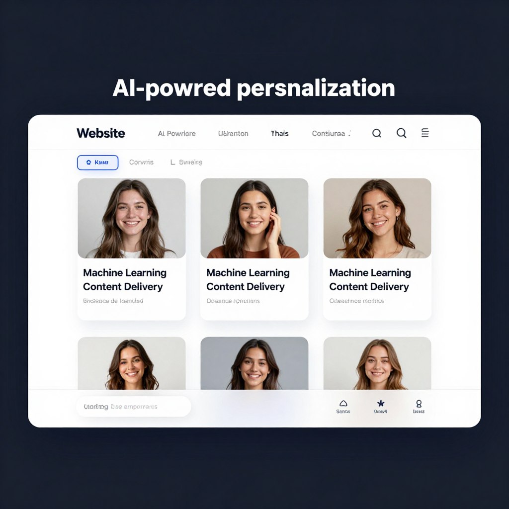 AI personalization showing customized user experiences