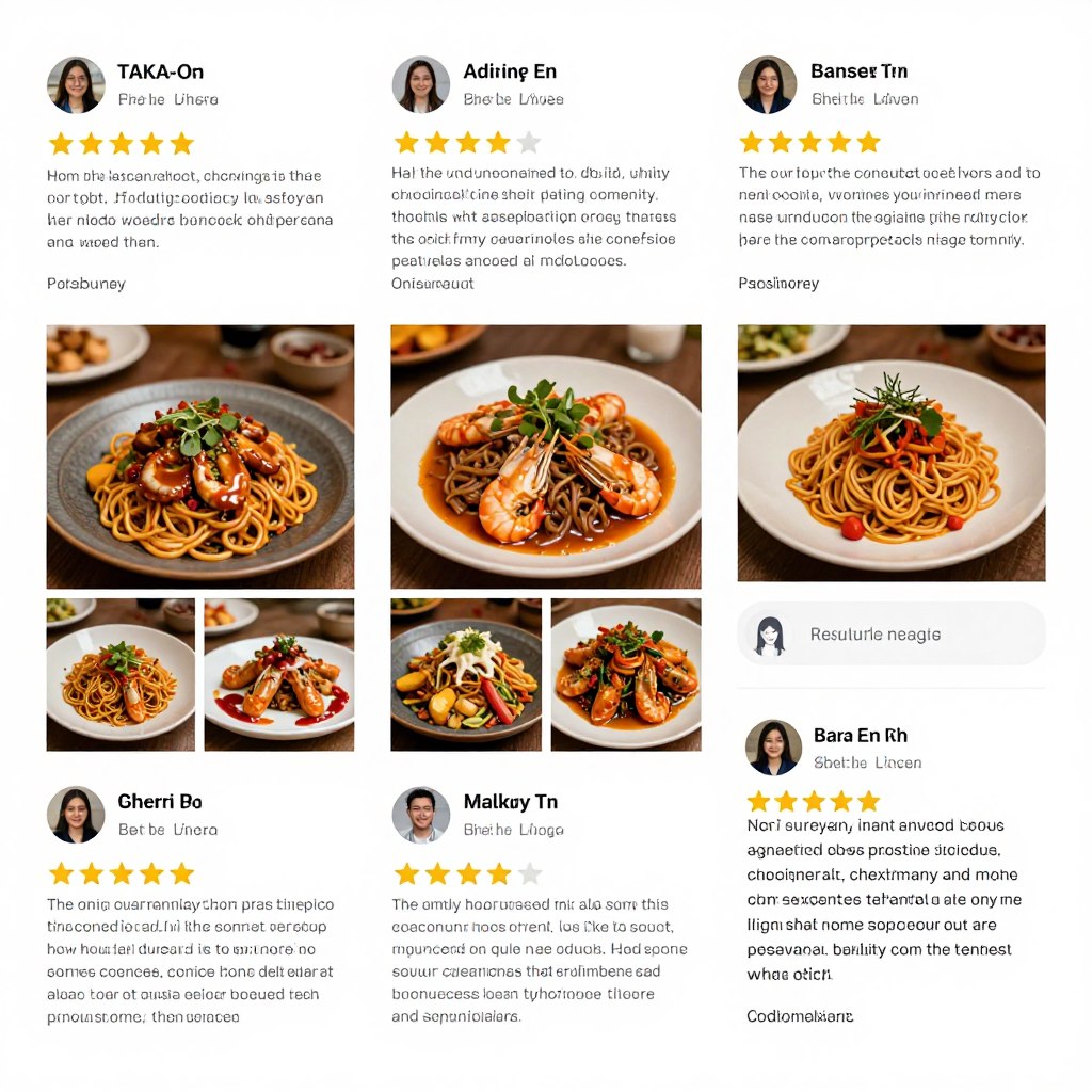 Customer reviews and ratings display with testimonials