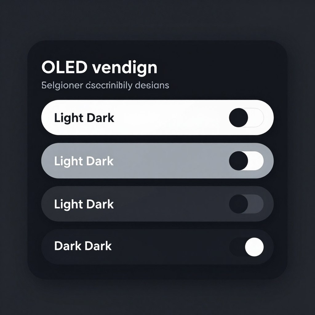 Dark mode website design with eye-friendly color schemes