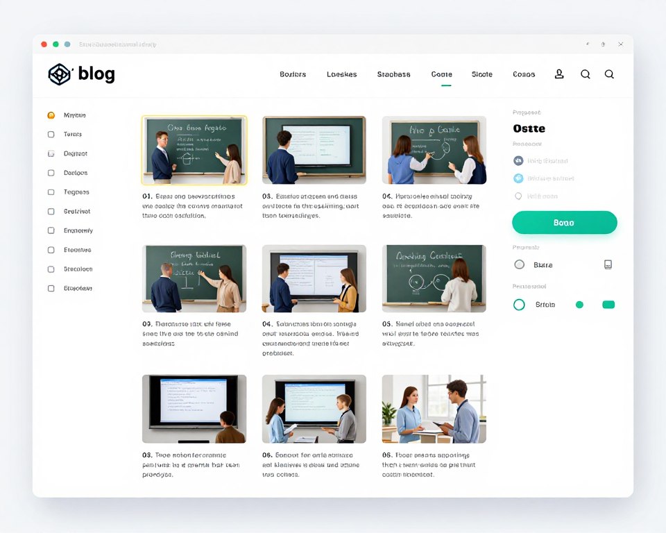 Educational blog showing tutorial content with step-by-step guides