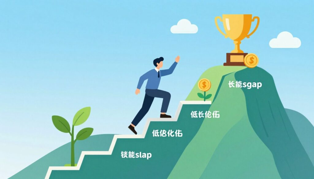 Entrepreneur overcoming obstacles and challenges illustration