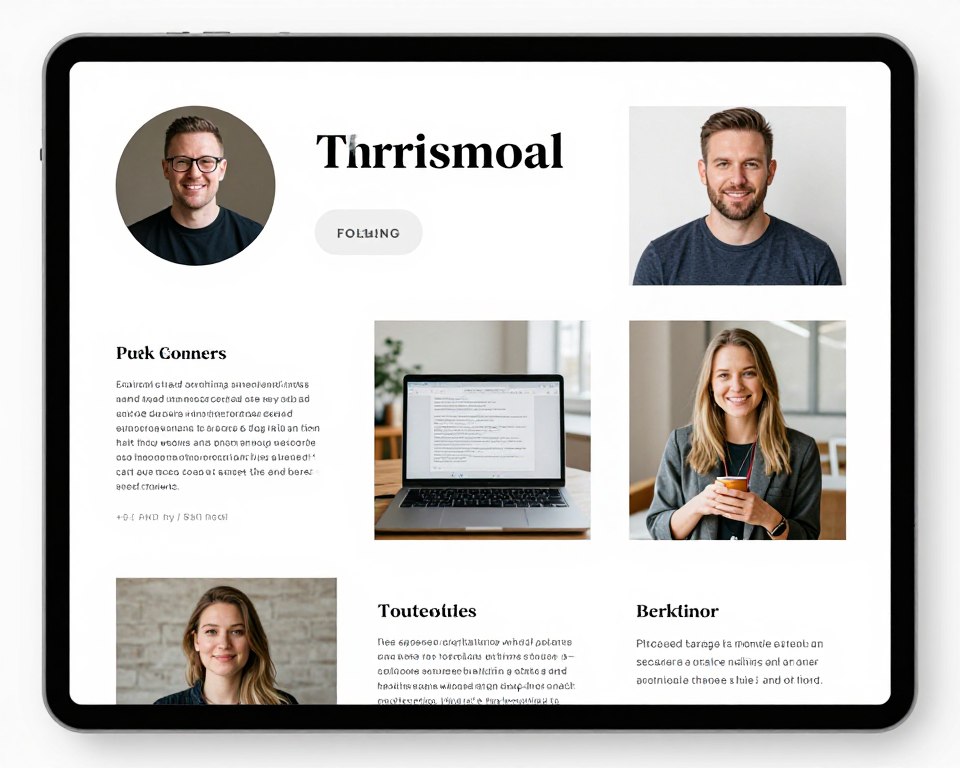 Personal brand blog with author stories and professional insights