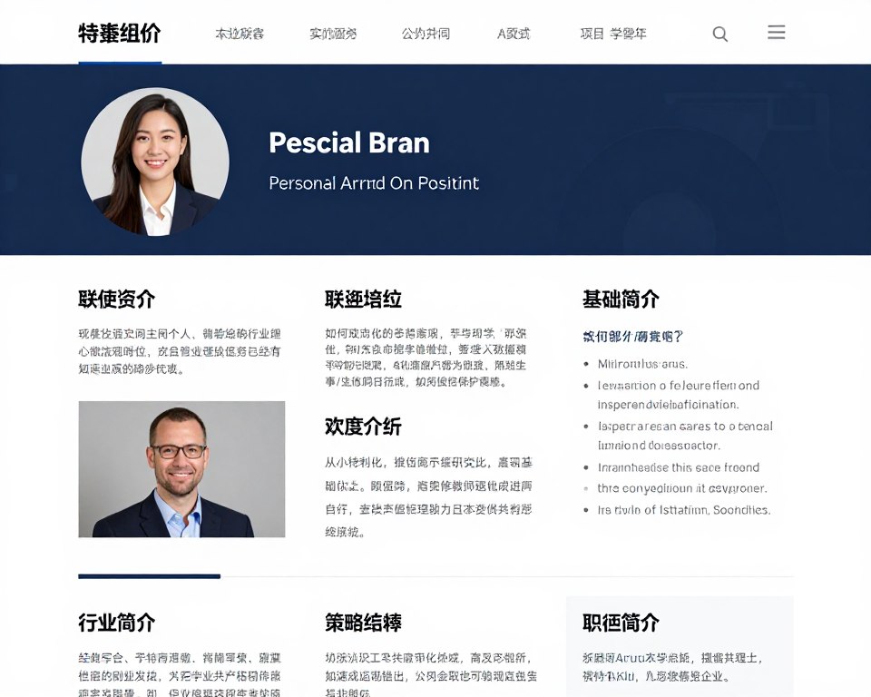 Personal brand positioning statement with value proposition