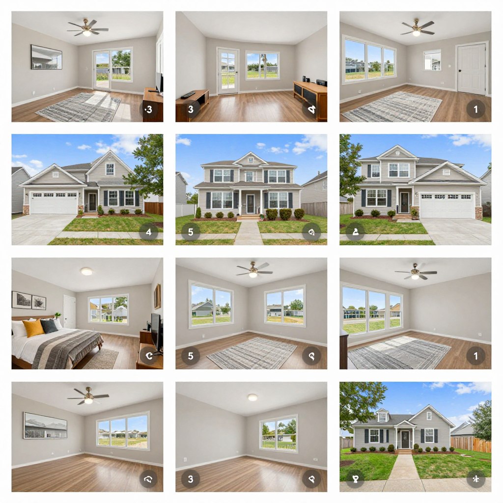 Property photo gallery with high-resolution interior and exterior images