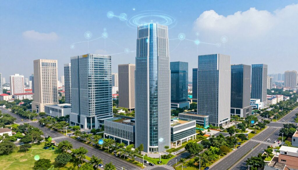 Smart city infrastructure and real estate technology in India