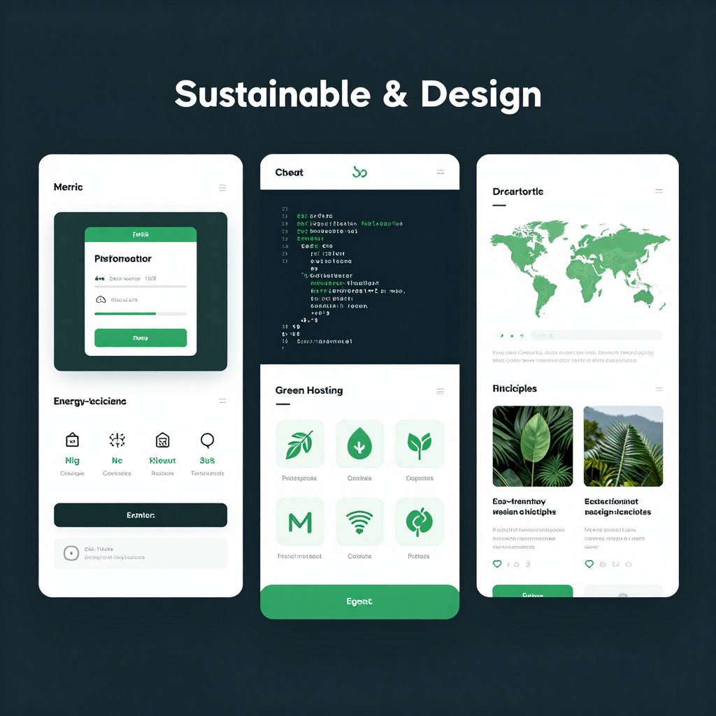 Sustainable web design with optimized performance metrics