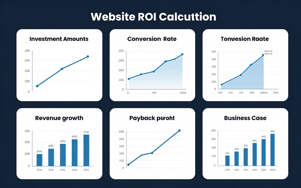 Website ROI calculation showing investment return potential