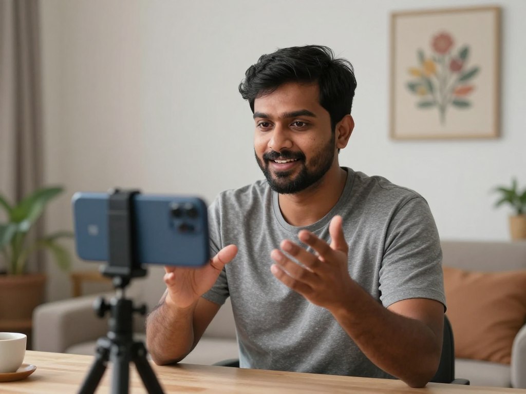 Josh India creator making local-language social media videos