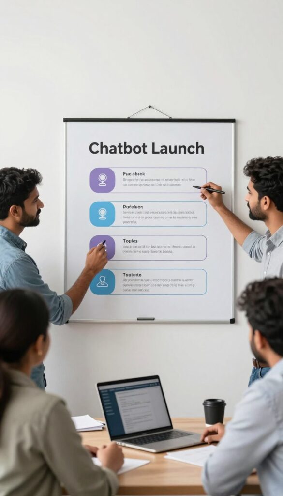 Step-by-step chatbot implementation plan for an Indian business