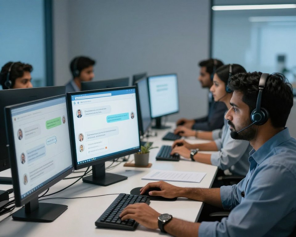 Support team reviewing Zendesk chatbot conversations in India