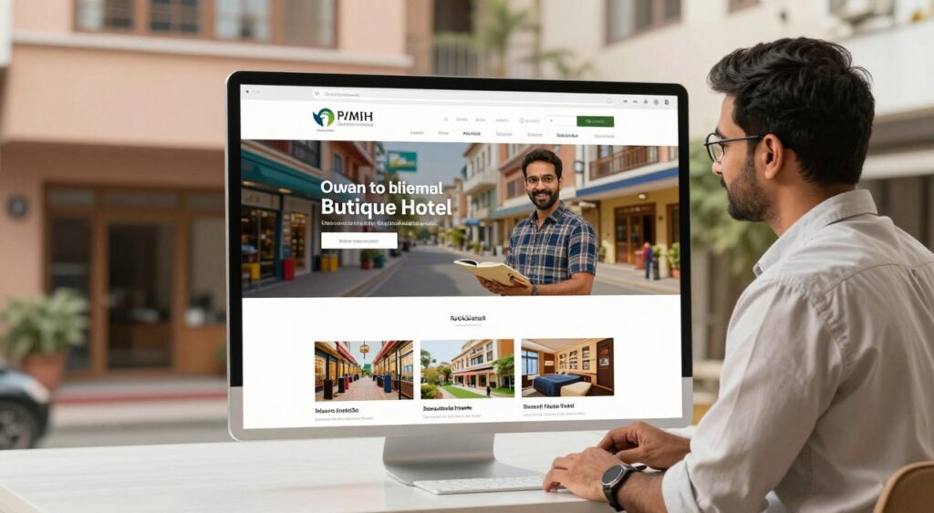 professional website launch for a local shop school or hotel