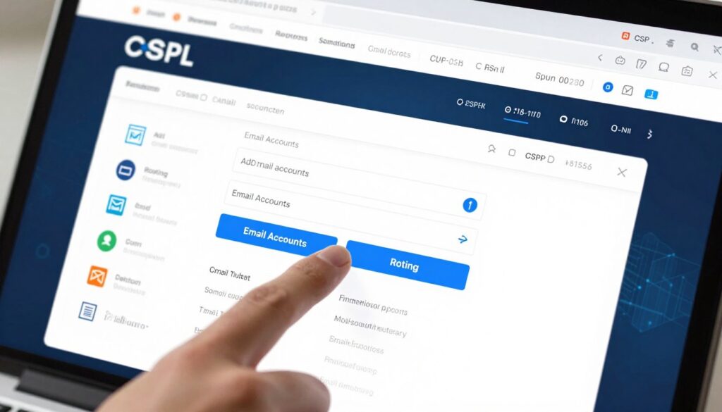 cPanel email account and routing settings